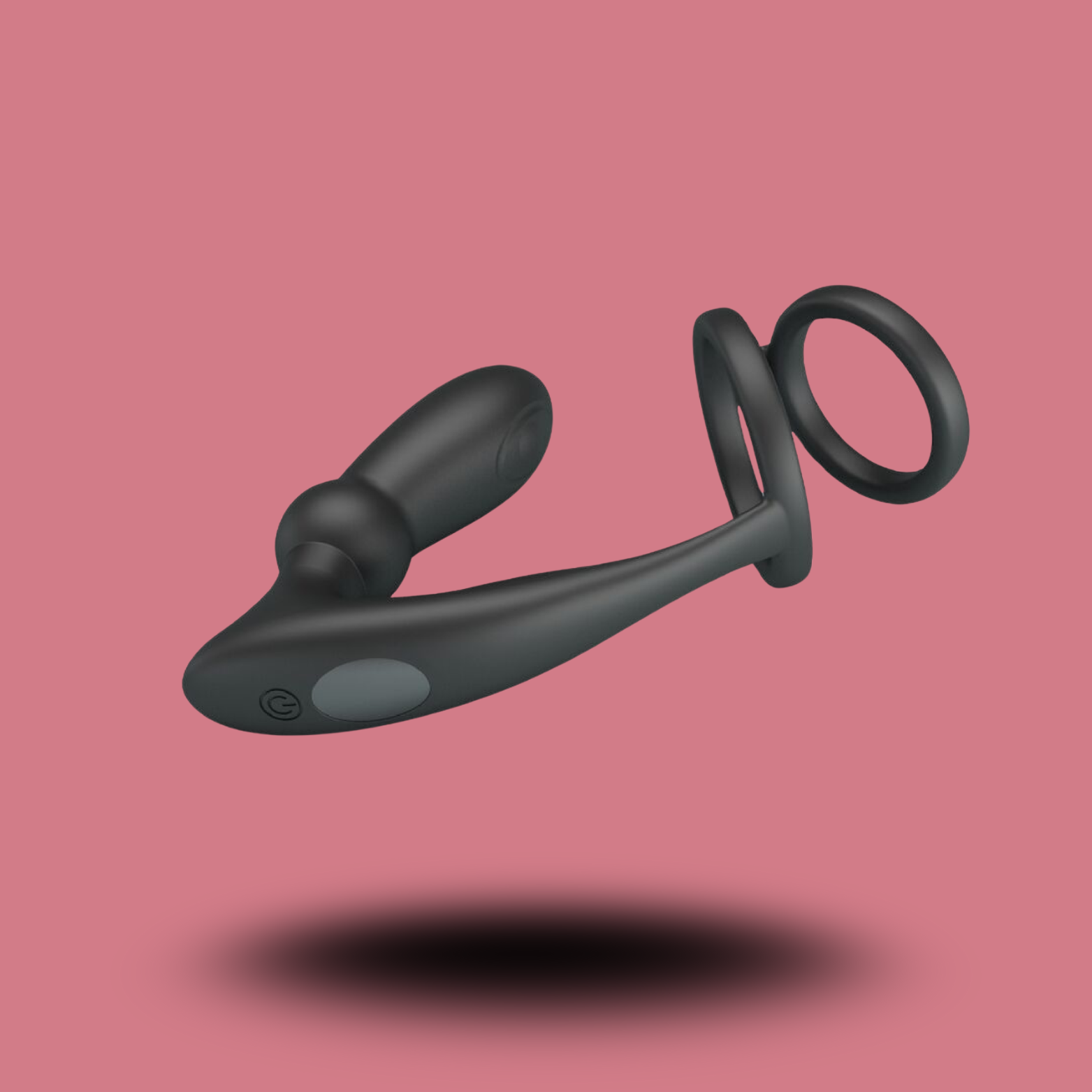 PRETTY LOVE - ANNEAU PÉNIS EMONI + PLUG ANAL 12 VIBRATIONS NOIR