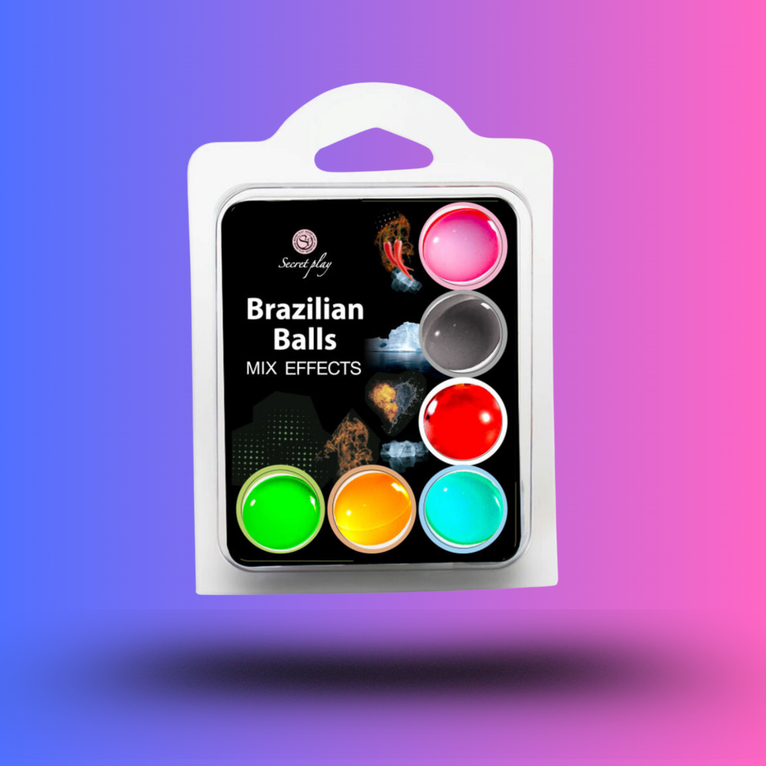 SECRET PLAY SET 6 BALLES BRÉSILIENNES EFFET MIX