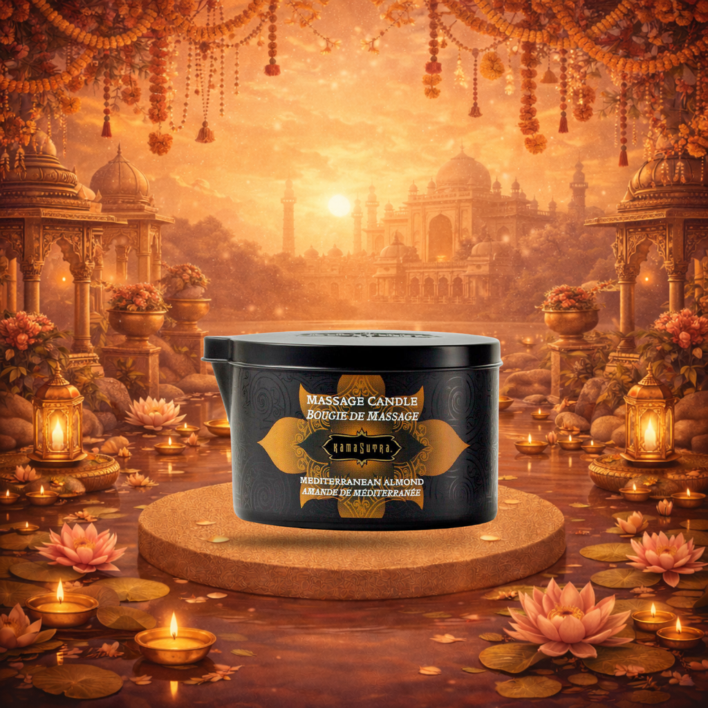 KAMASUTRA - BOUGIE DE MASSAGE AUX AMANDES MÉDITERRANÉENNES 170GR