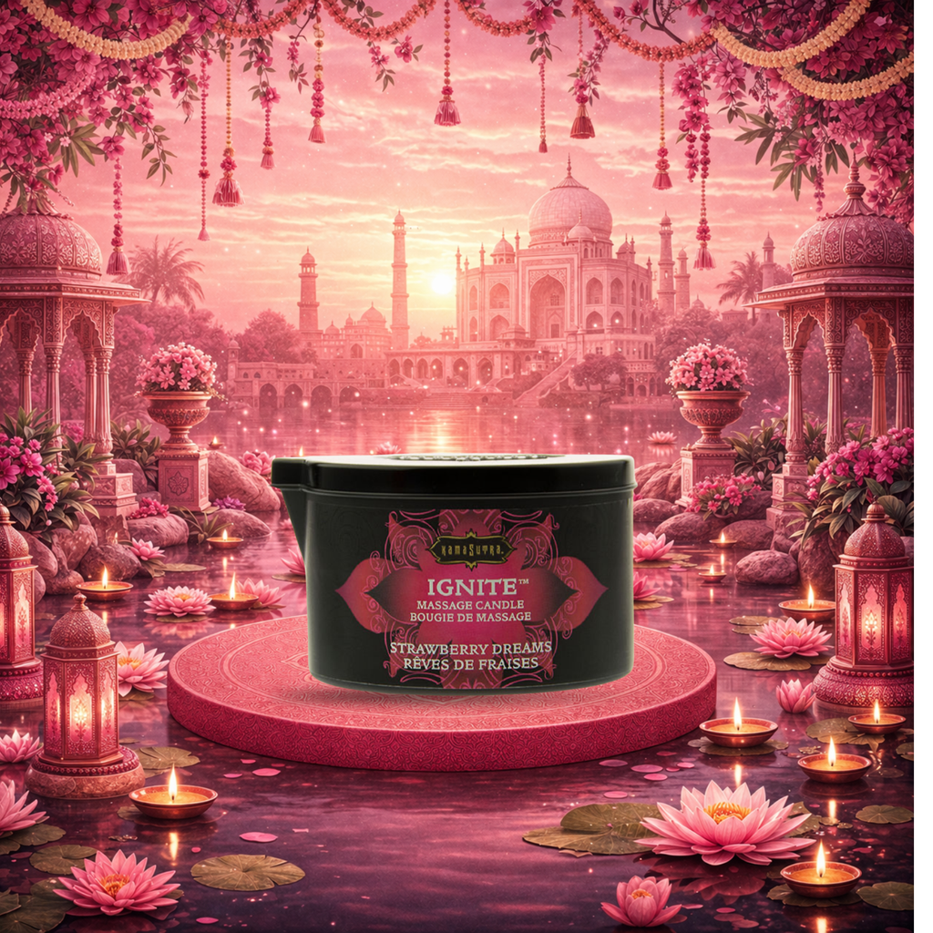 KAMASUTRA - BOUGIE DE MASSAGE FRAISE RÊVES 170 GR