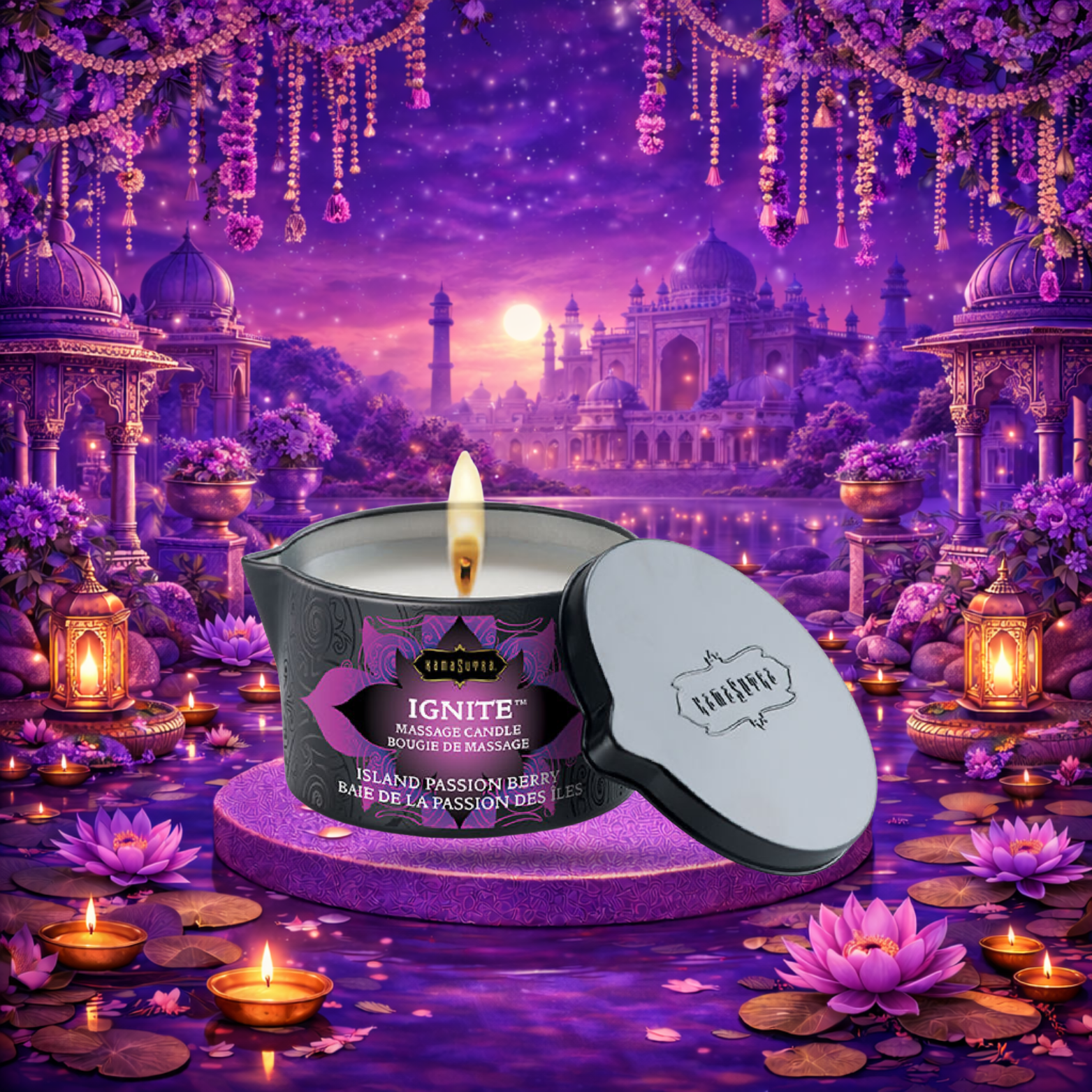 KAMASUTRA - BOUGIE DE MASSAGE ÎLE DE LA PASSION 170GR