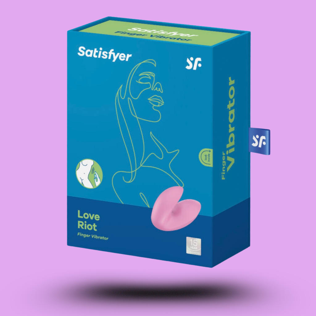 SATISFYER - VIBRATEUR  DOIGTS LOVE RIOT VIOLET