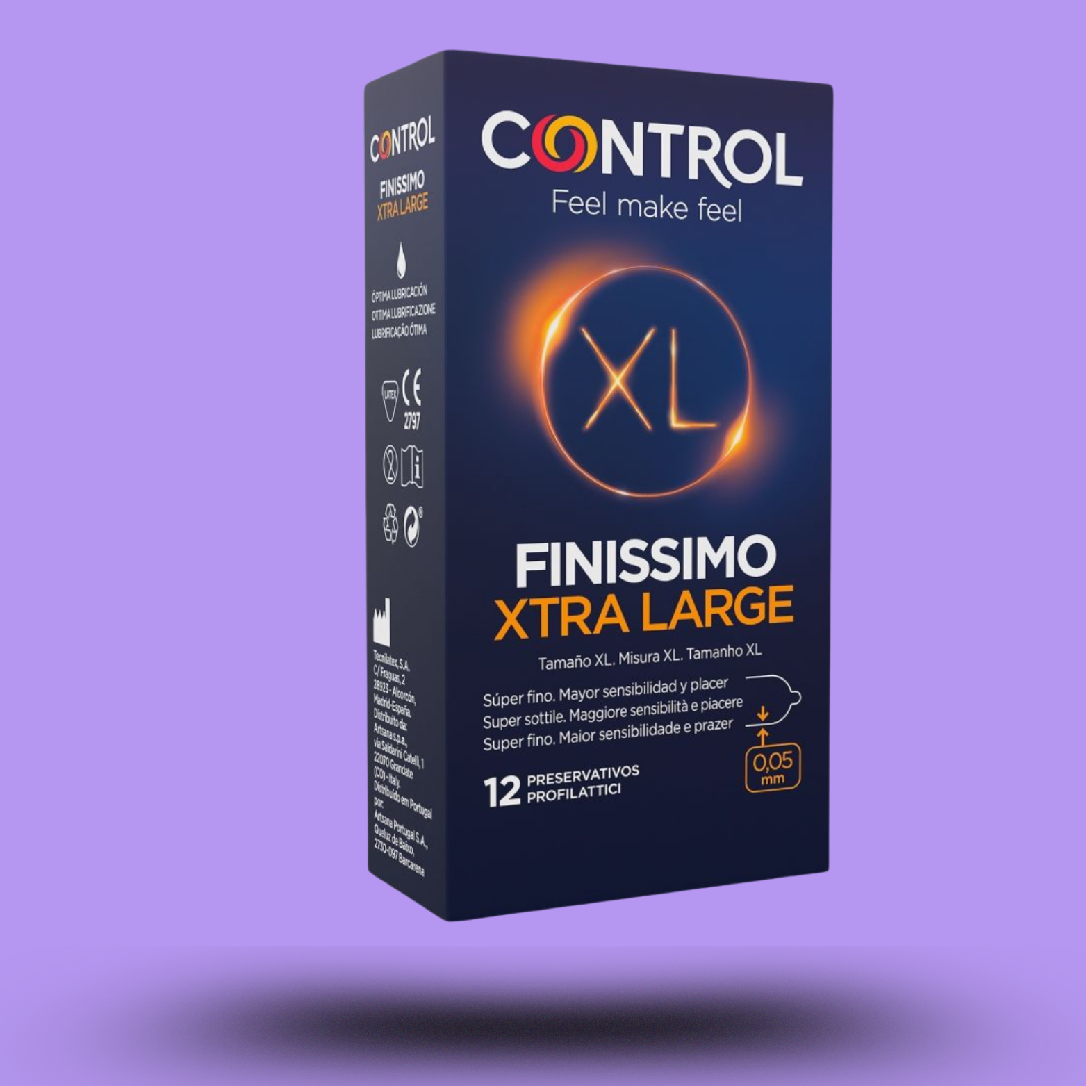 CONTROL - PRÉSERVATIFS FINISSIMO XL 12 UNITÉS