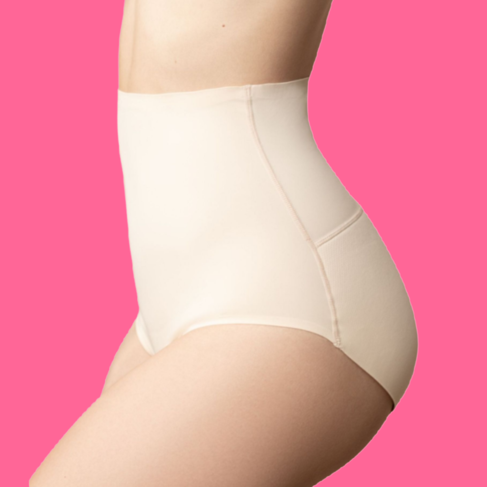 BYE-BRA - CULOTTE HAUTE AVEC REMBOURRAGE DES FESSES TAILLE S