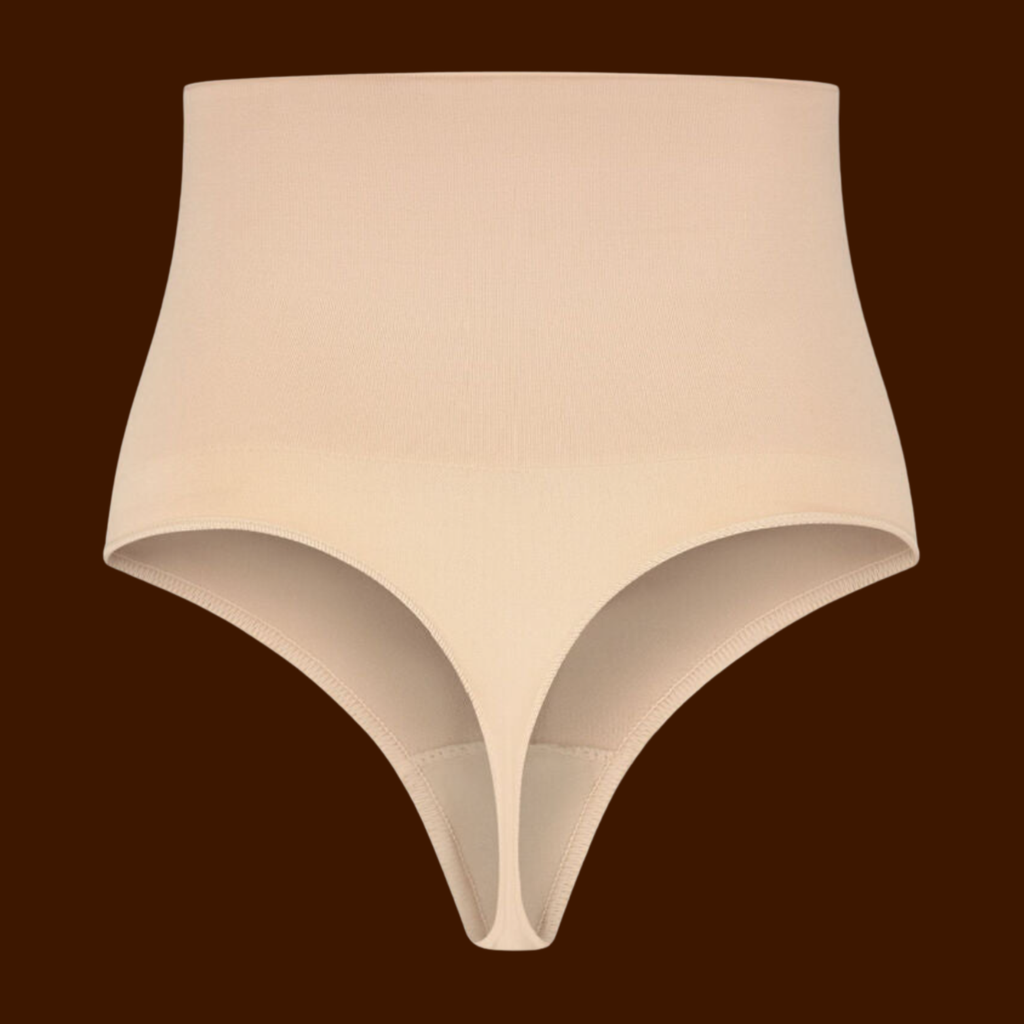 BYE-BRA - FAONNEUR SANS POINTS STYLE STRING BEIGE TAILLE S