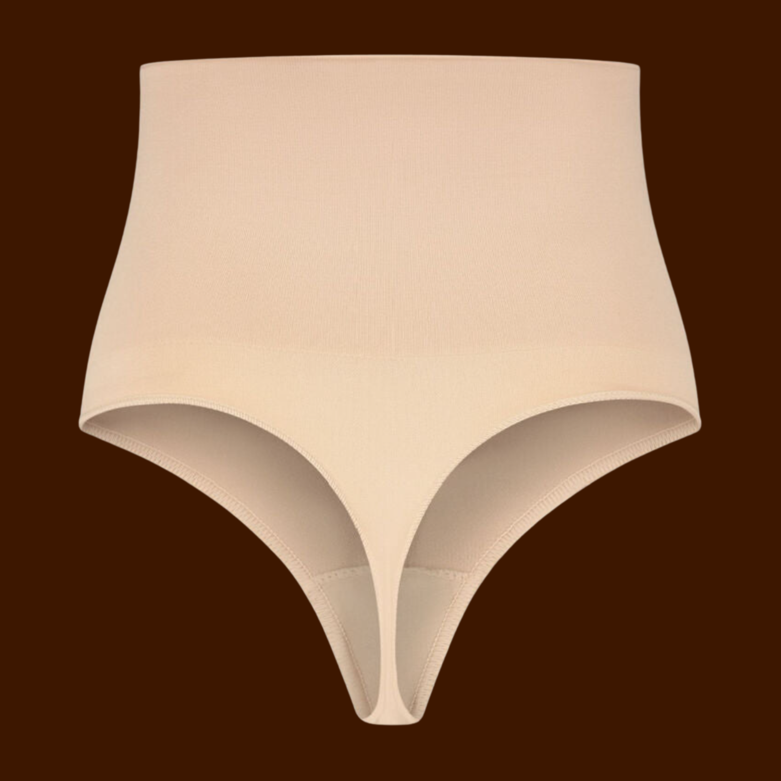 BYE-BRA - FAONNEUR SANS POINTS STYLE STRING BEIGE TAILLE S
