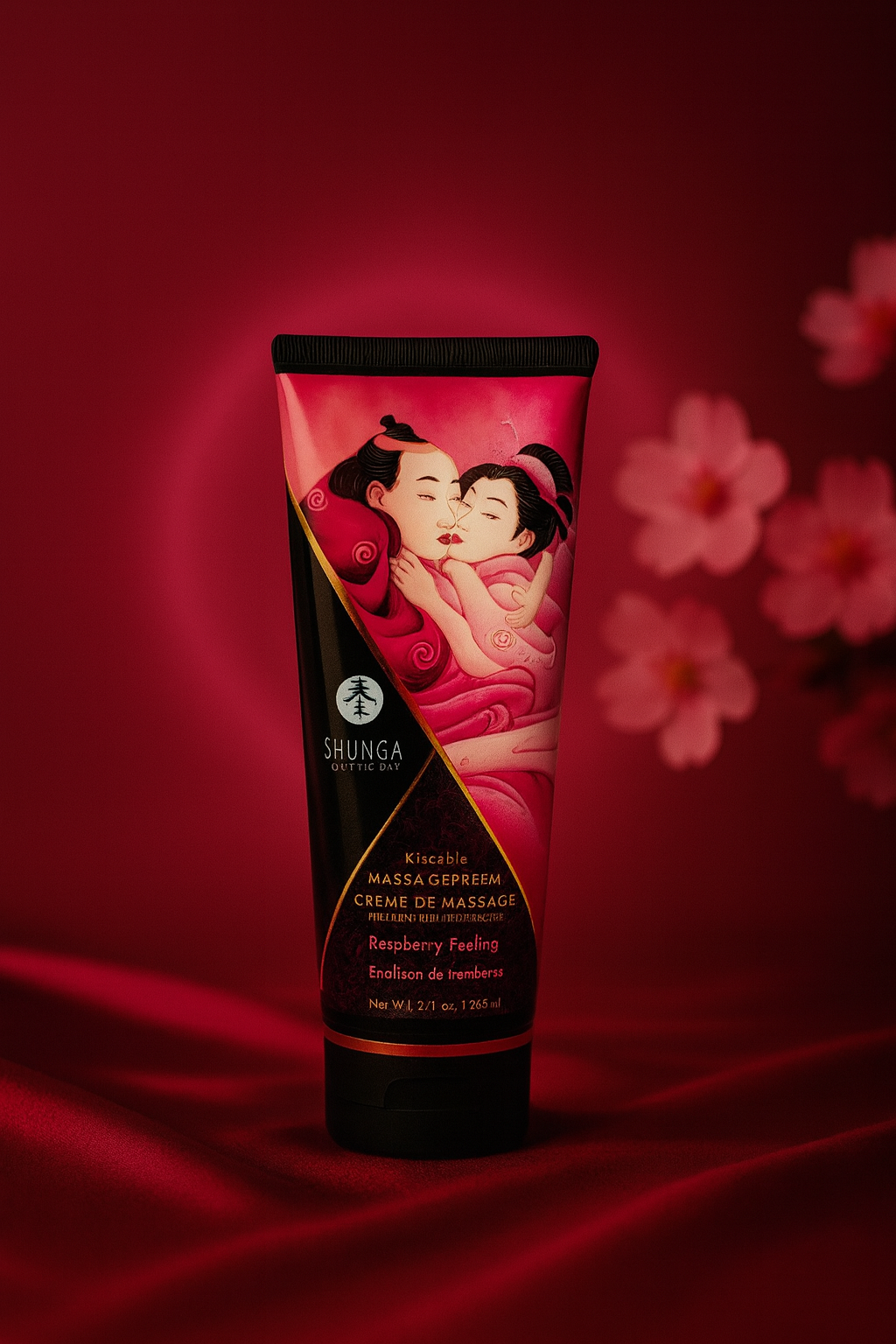 SHUNGA - CRÈME DE MASSAGE FRAMBOISE 200 ML