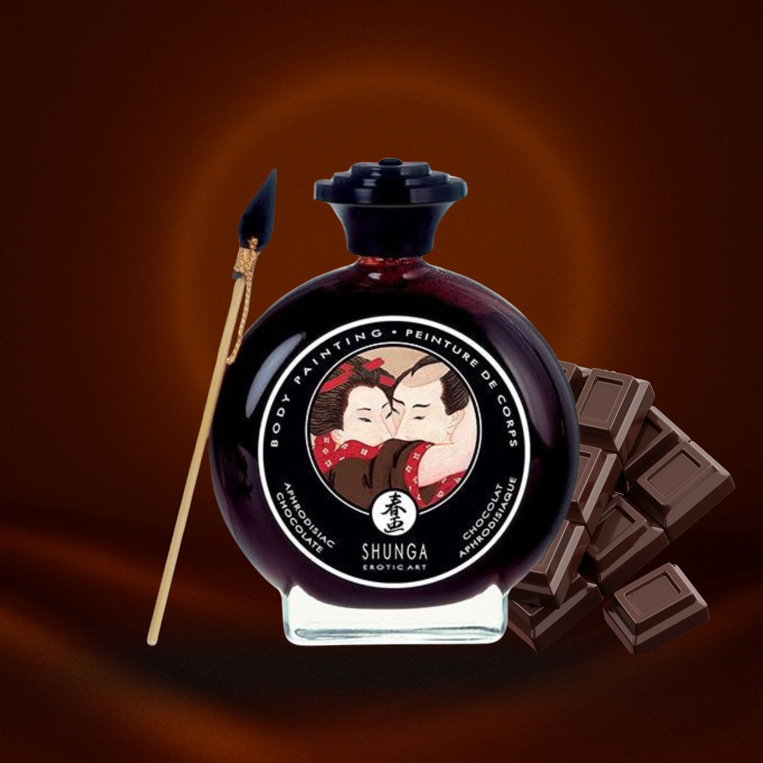 SHUNGA - PEINTURE CORPORELLE AU CHOCOLAT