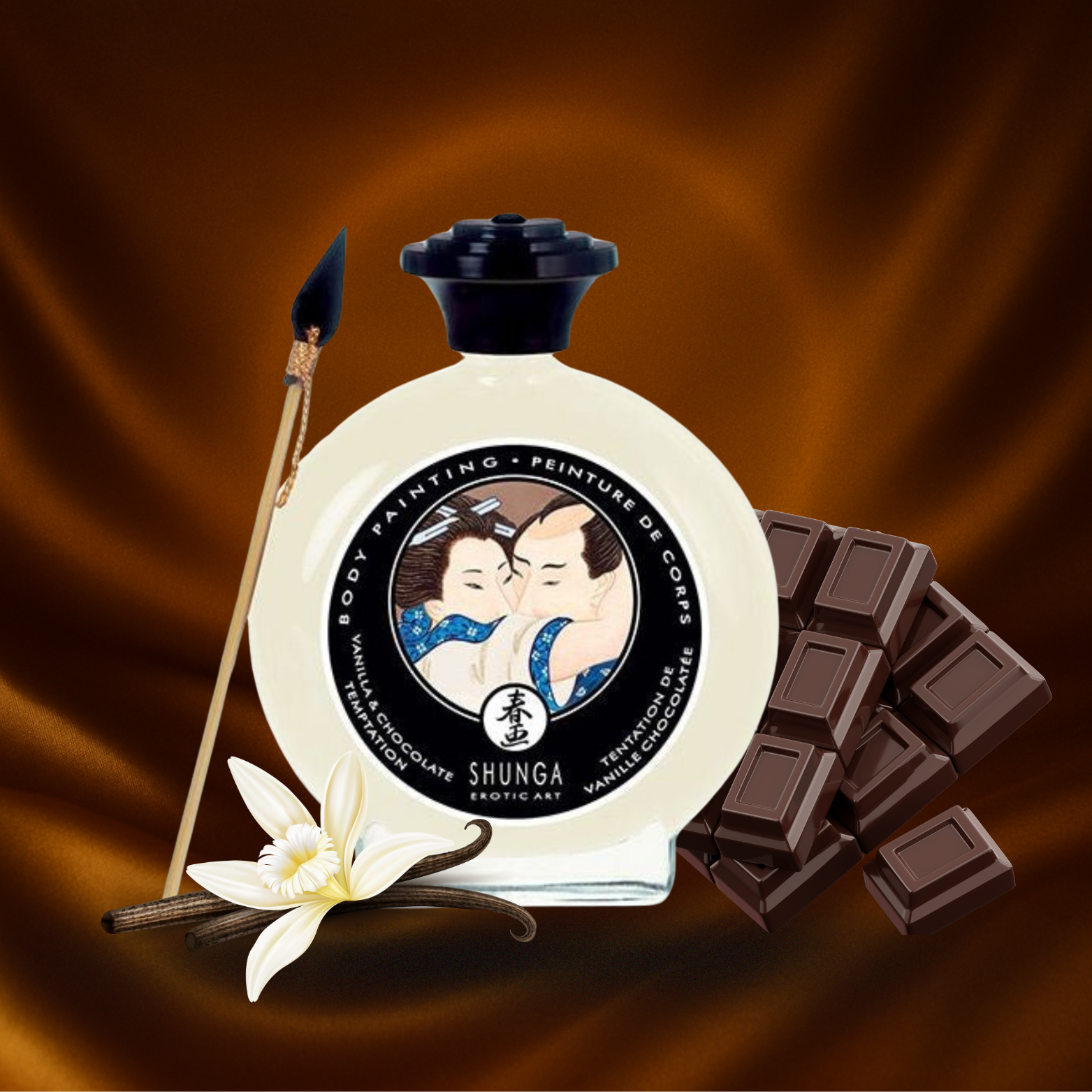SHUNGA - PEINTURE CORPORELLE VANILLE ET CHOCOLAT