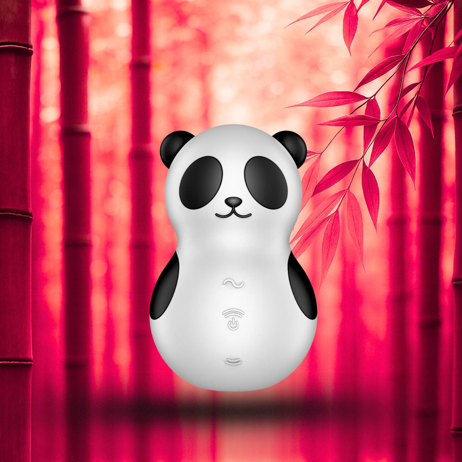 SATISFYER - POCKET PANDA STIMULATEUR & VIBRATEUR NOIR ET BLANC