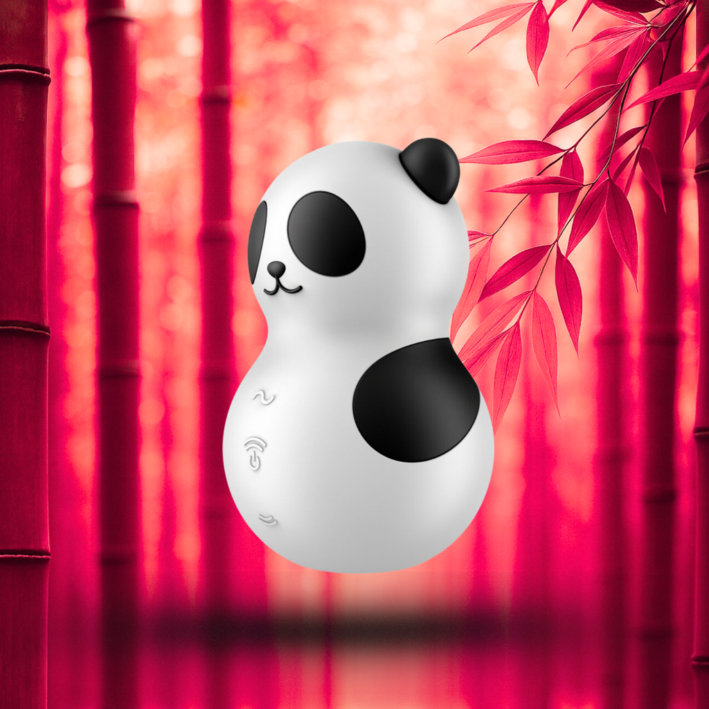 SATISFYER - POCKET PANDA STIMULATEUR & VIBRATEUR NOIR ET BLANC
