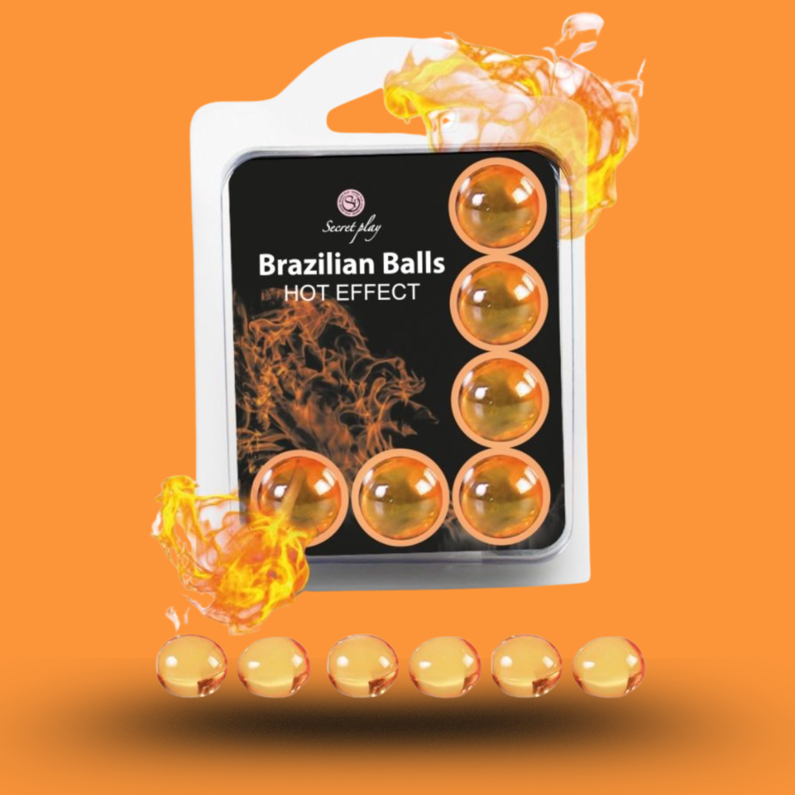 SECRETPLAY - SET 6 BALLES BRÉSILIENNES EFFET CHALEUR
