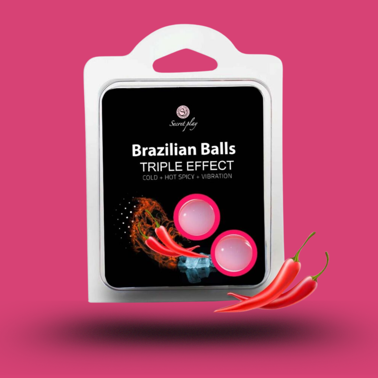 SECRETPLAY - SET 2 BALLES BRÉSILIENNES TRIPLE EFFET