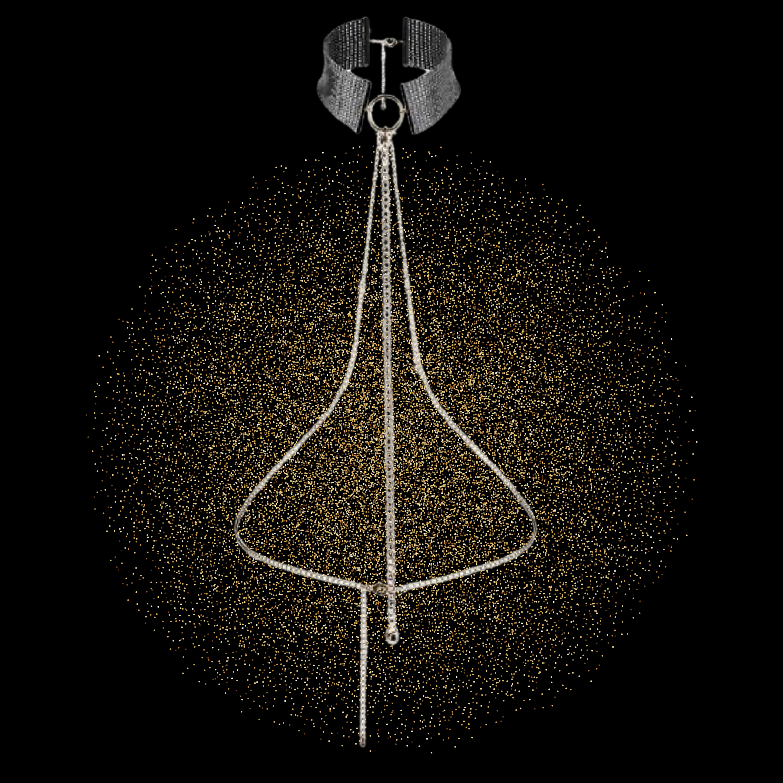 BIJOUX - DÉSIR MÉTALLIQUE COLLIER MÉTALLISÉ NOIR