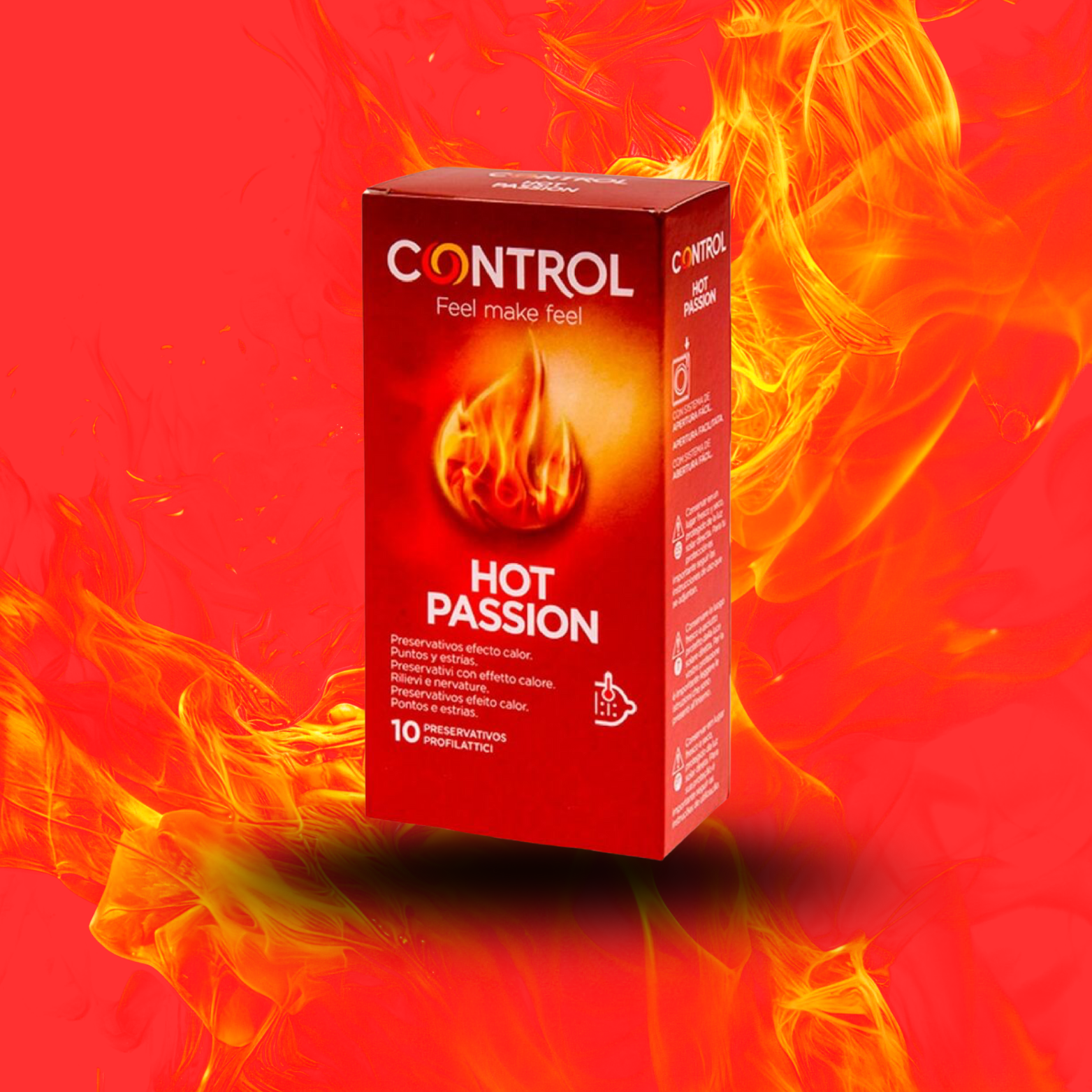 CONTROL - EFFET RÉCHAUFFANT HOT PASSION 10 UNITÉS