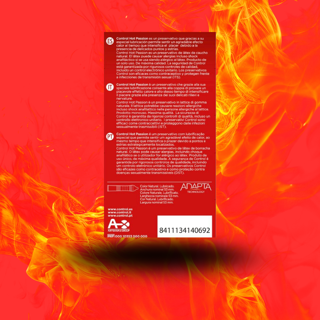 CONTROL - EFFET RÉCHAUFFANT HOT PASSION 10 UNITÉS