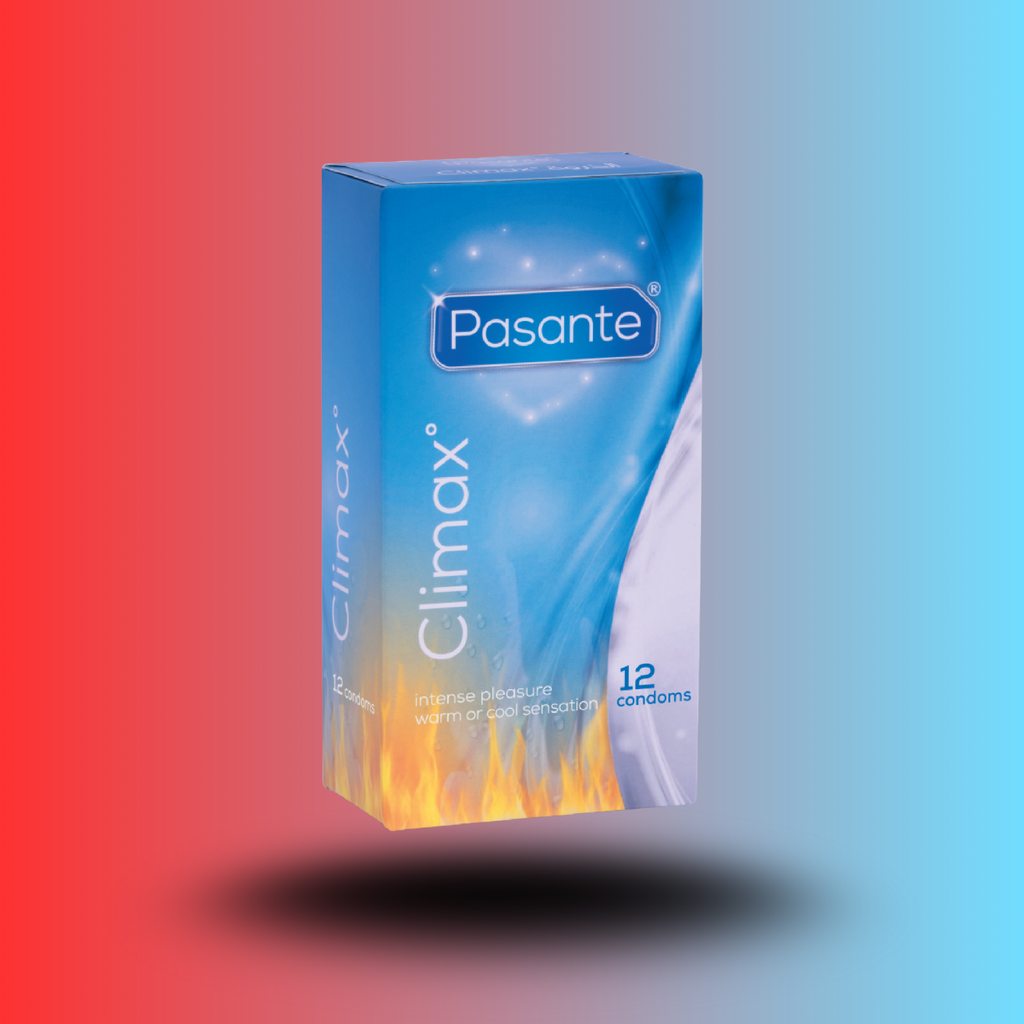 PASANTE - PRÉSERVATIFS CLIMAX 6 EFFET CHALEUR + 6 EFFET FRAIS / 12 UNITÉS