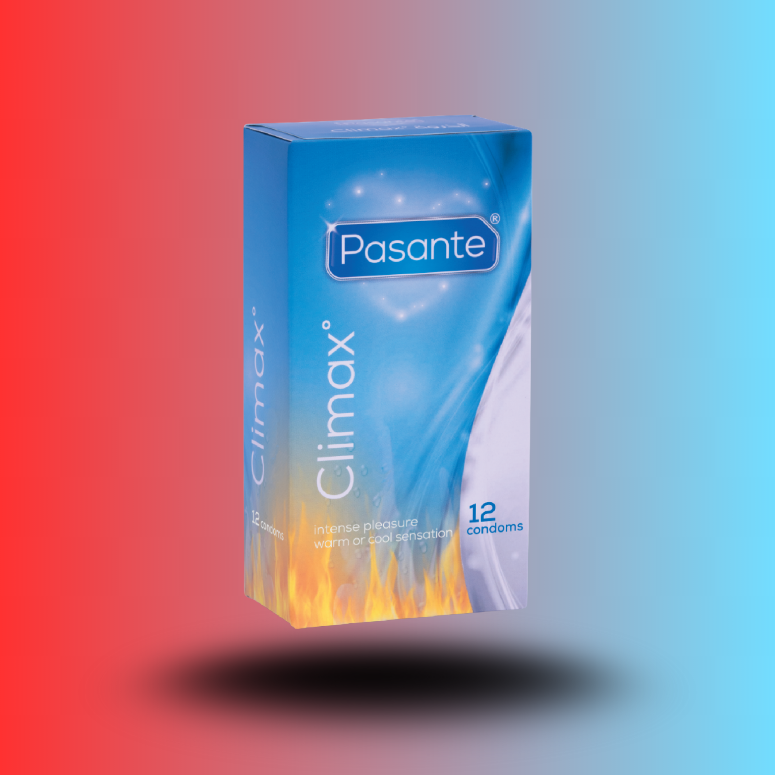 PASANTE - PRÉSERVATIFS CLIMAX 6 EFFET CHALEUR + 6 EFFET FRAIS / 12 UNITÉS