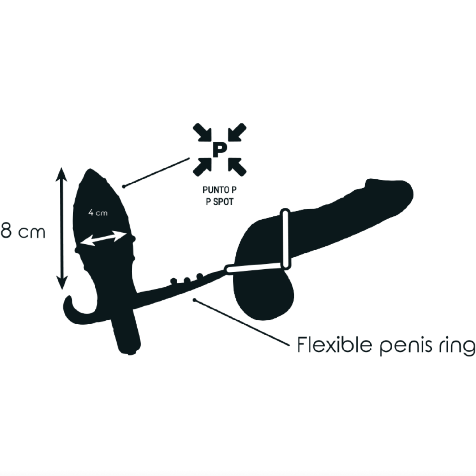 ADDICTED TOYS - PLUG ANAL AVEC DOUBLE ANNEAU NOIR