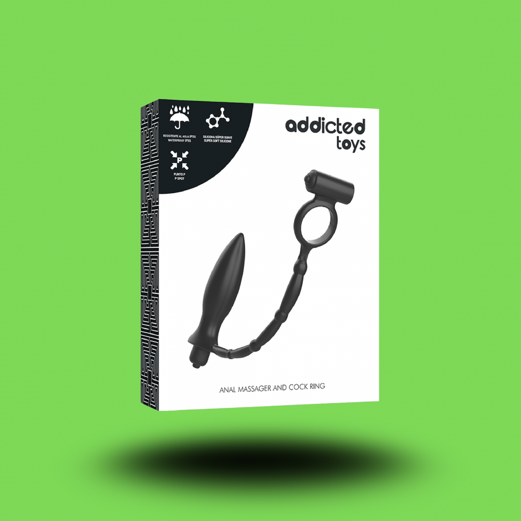 ADDICTED TOYS - PLUG ANAL AVEC ANNEAU VIBRANT