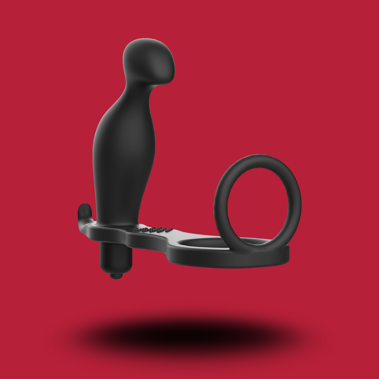 ADDICTED TOYS - PLUG ANAL AVEC ANNEAU EN SILICONE NOIR 12 CM
