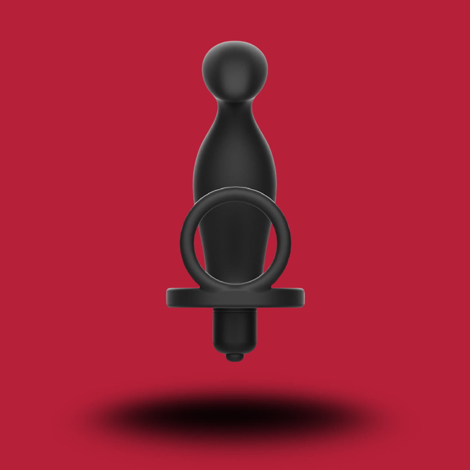 ADDICTED TOYS - PLUG ANAL AVEC ANNEAU EN SILICONE NOIR 12 CM