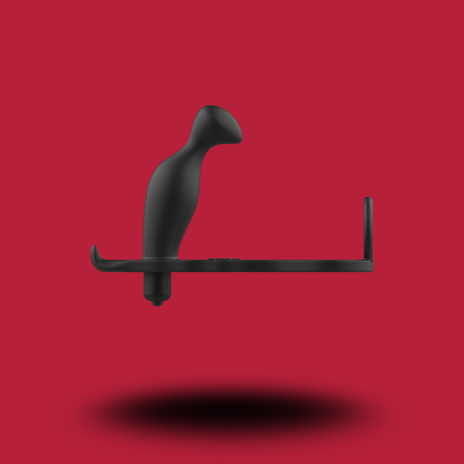 ADDICTED TOYS - PLUG ANAL AVEC ANNEAU EN SILICONE NOIR 12 CM