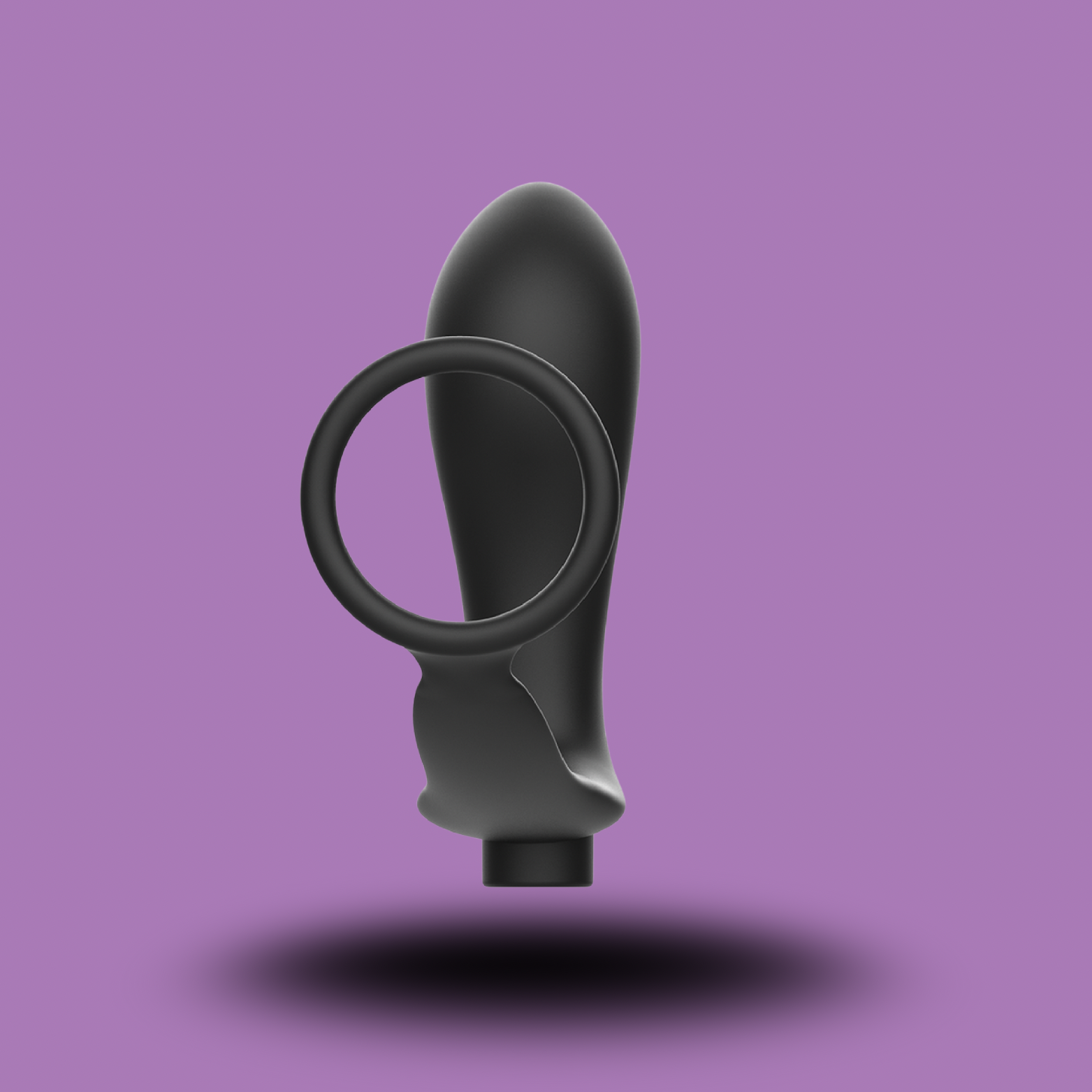 ADDICTED TOYS - ANNEAU PÉNIS AVEC TÉLÉCOMMANDE PLUG ANAL NOIR RECHARGEABLE