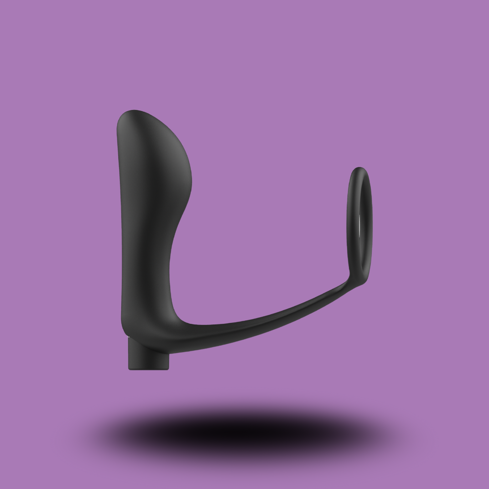 ADDICTED TOYS - ANNEAU PÉNIS AVEC TÉLÉCOMMANDE PLUG ANAL NOIR RECHARGEABLE