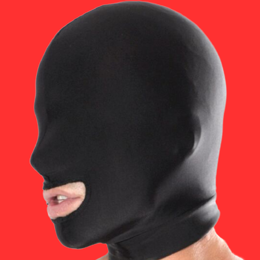 FETISH FANTASY SERIES - CAPUCHON  BOUCHE OUVERTE NOIR