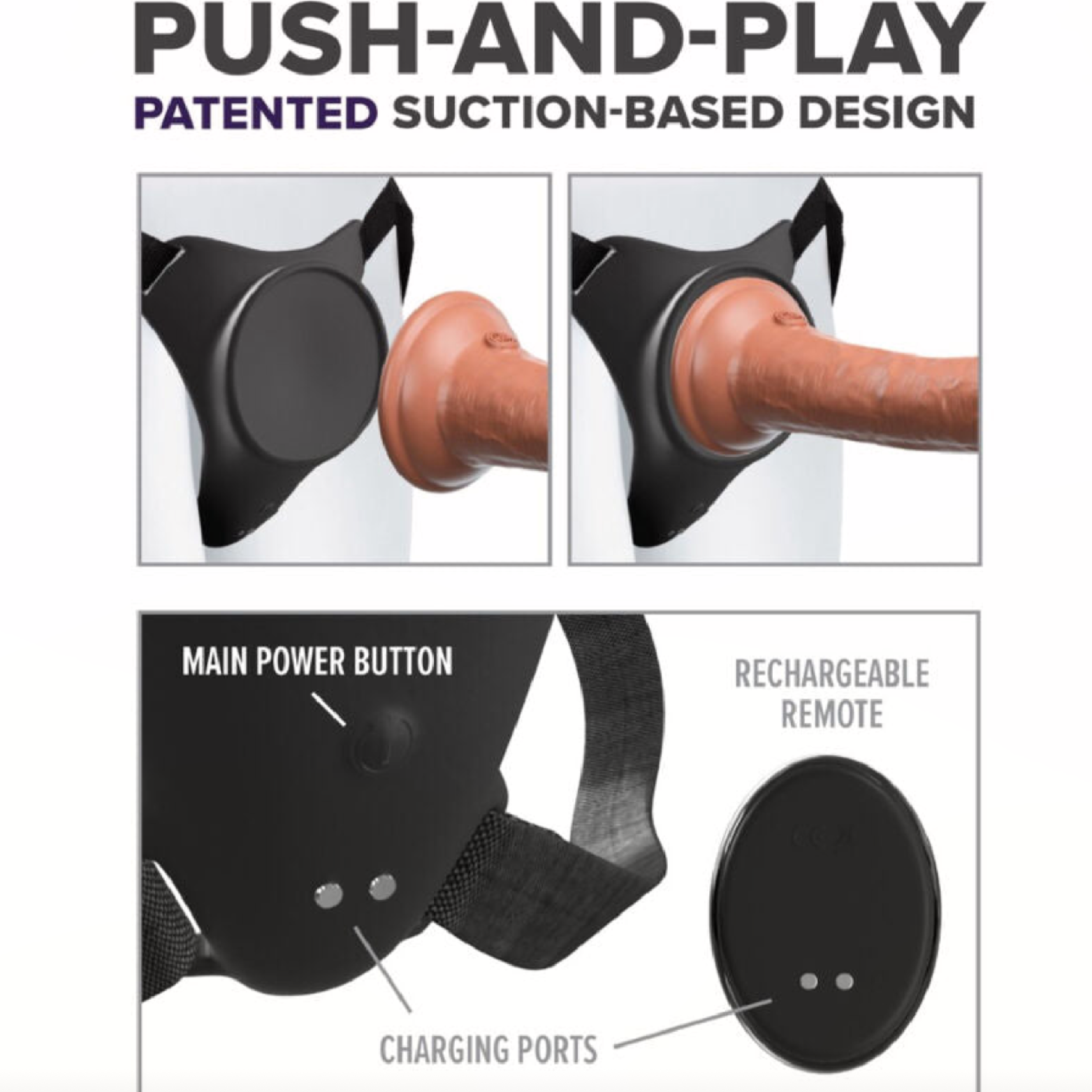 PIPEDREAMS - HARNAIS BODY DOCK G-SPOT PRO