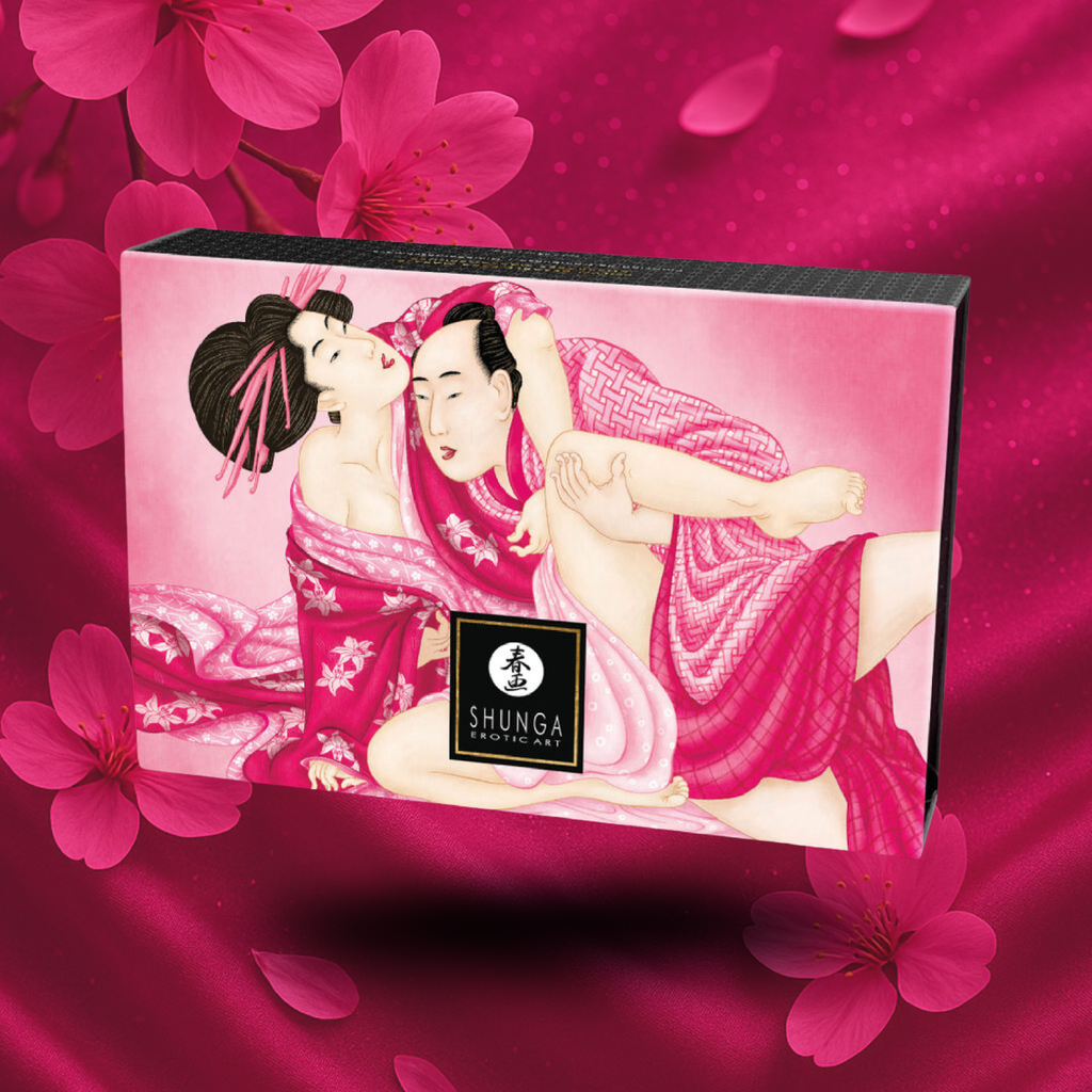 SHUNGA - KIT DE POUDRE DE MASSAGE COMESTIBLE FRAMBOISE
