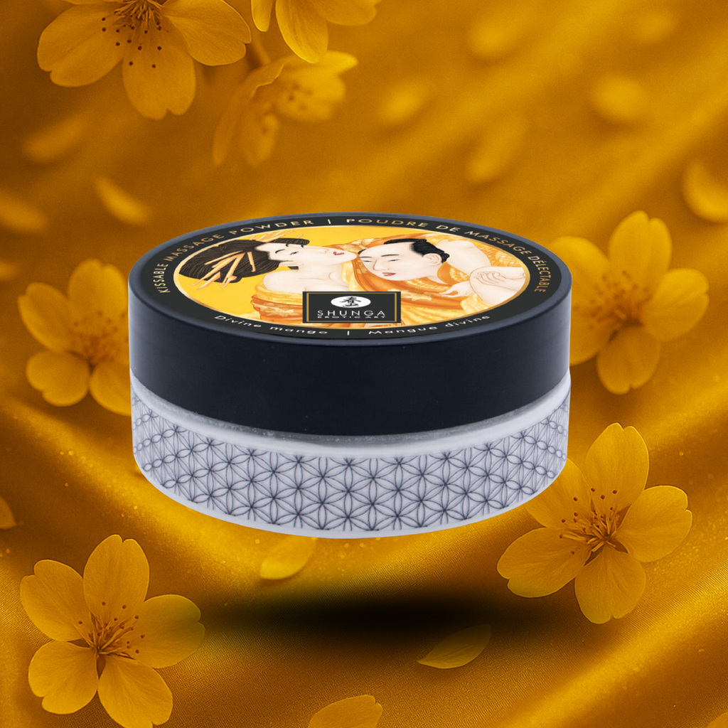 SHUNGA - KIT DE POUDRE DE MASSAGE COMESTIBLE MANGUE