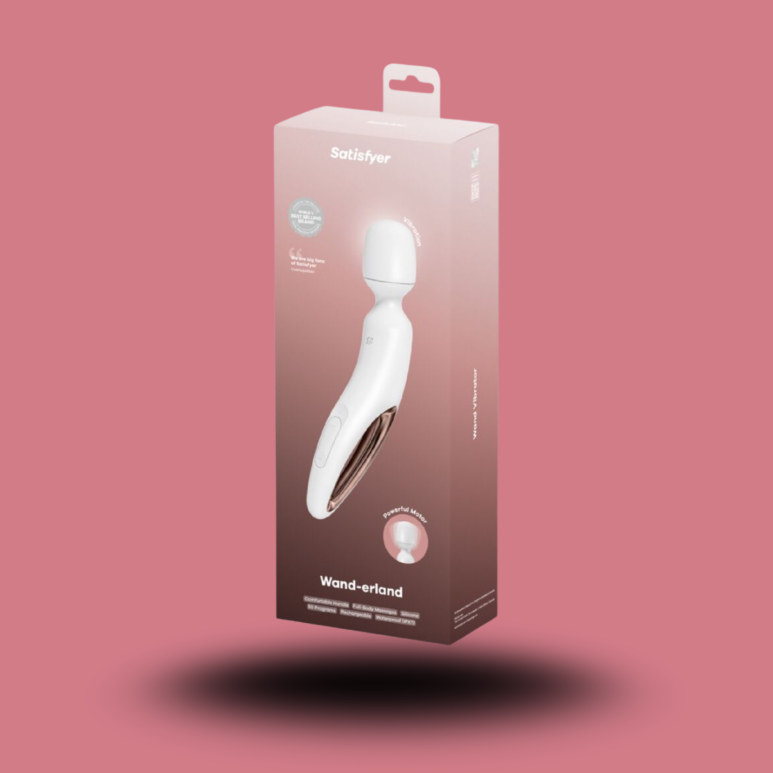 SATISFYER - WAND ERLAND MASSEUR VIBRANT BLANC