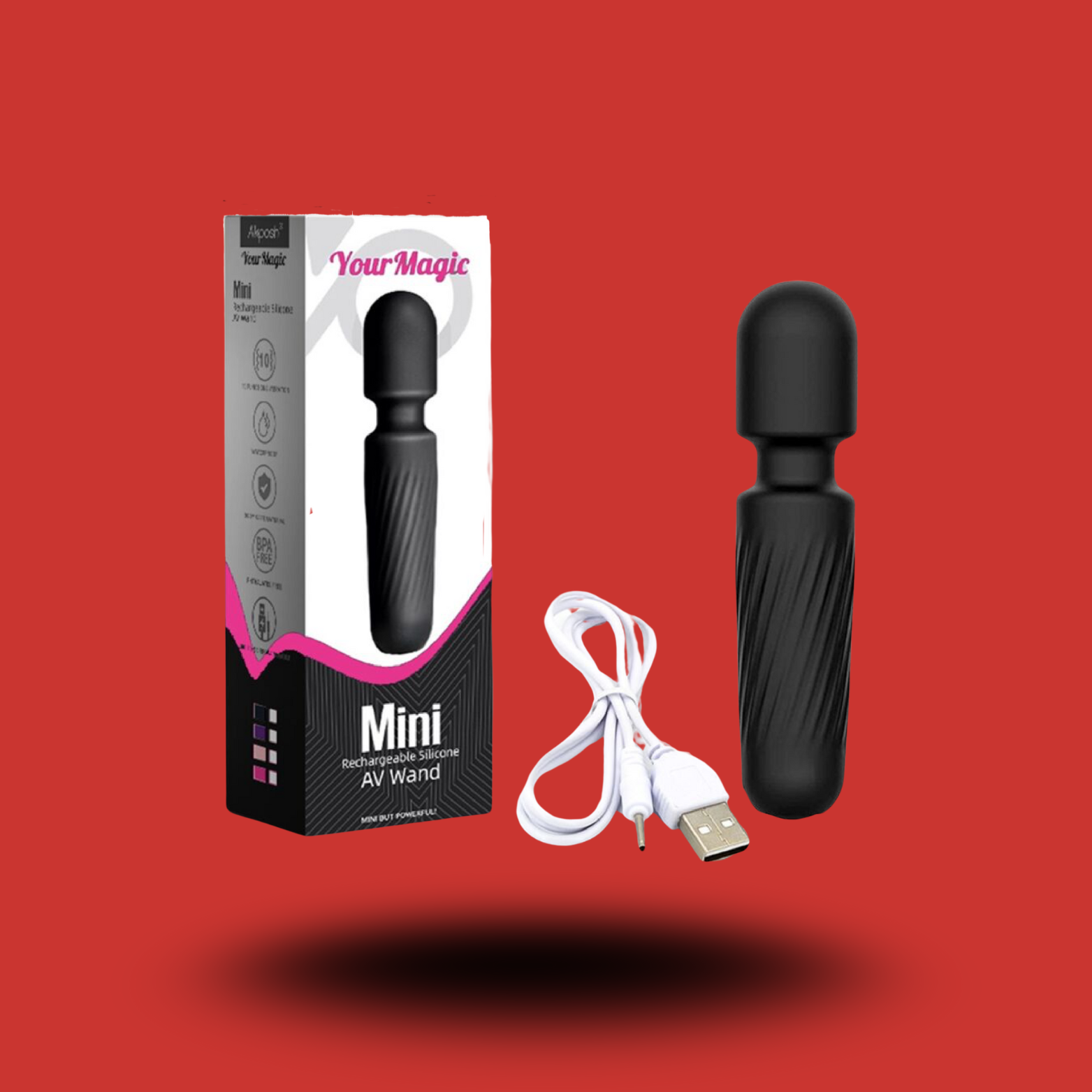 ARMONY - YOUR MAGIC MASSEUR & VIBRATEUR RECHARGEABLE 10 VIBRATIONS NOIR