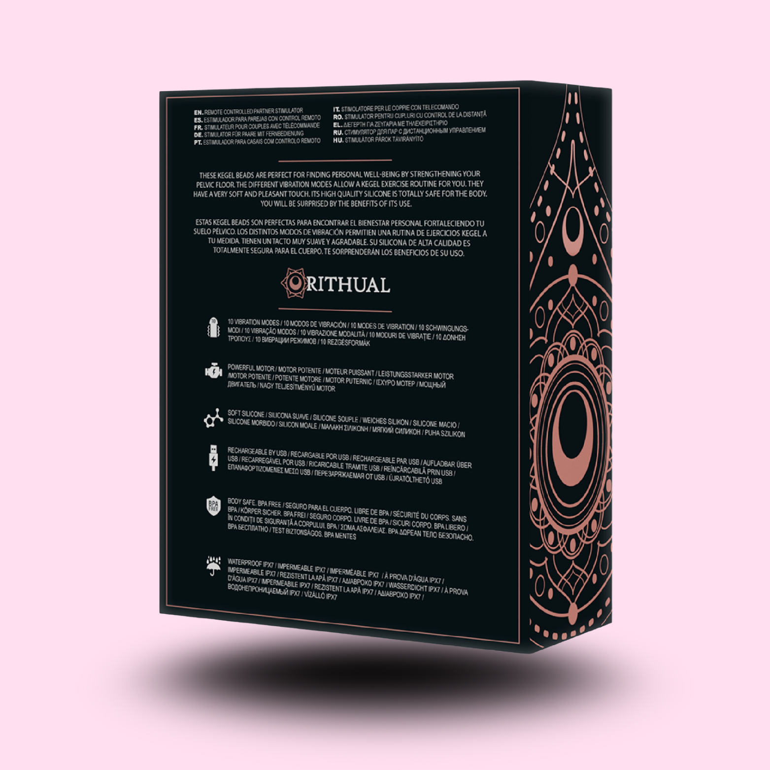 RITHUAL - BALLES DE KEGEL VIBRANTES RECHARGEABLES NISHA ORCHIDÉE