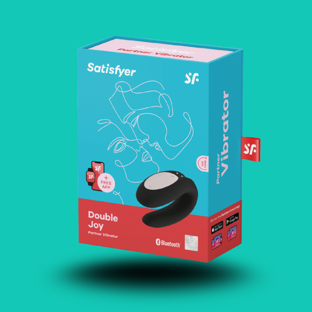SATISFYER - APPLICATION DOUBLE JOY CON NOIR