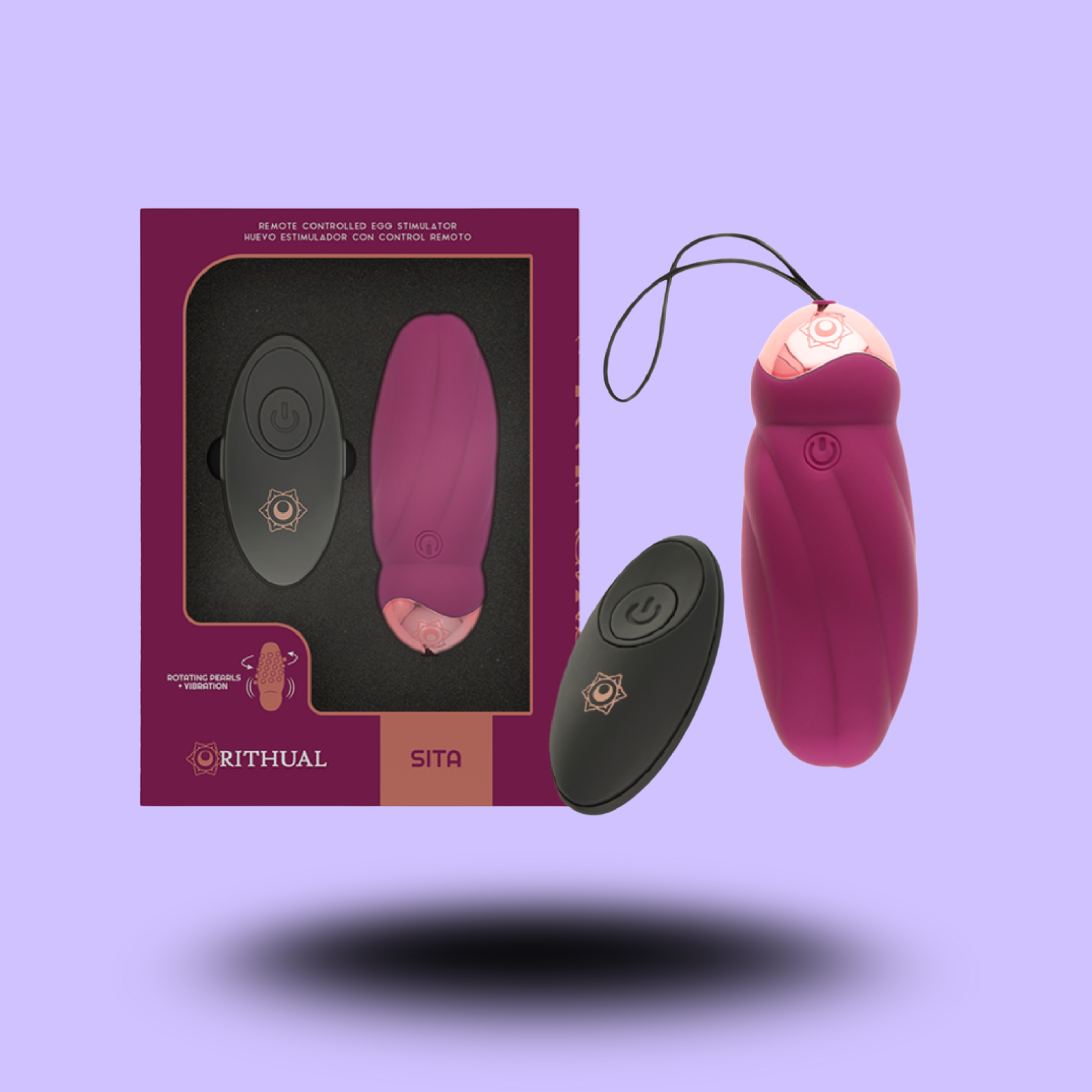 RITHUAL - SITA EGG TÉLÉCOMMANDE ROTATION DES BILLES + VIBRATION