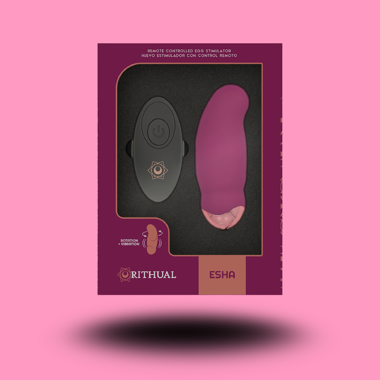 RITHUAL - ESHA EGG SYSTÈME DE TÉLÉCOMMANDE ROTATION + VIBRATION