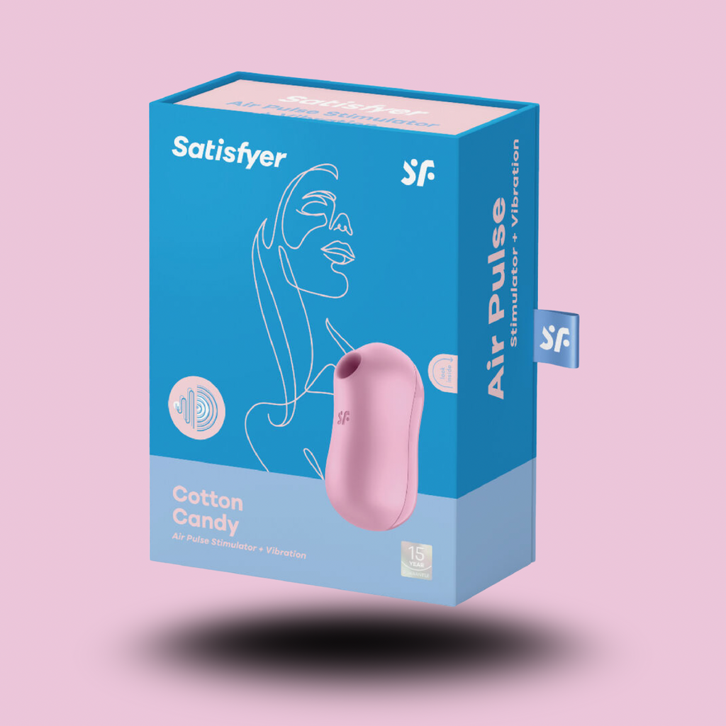 SATISFYER - STIMULATEUR ET VIBRATEUR D'IMPULSIONS D'AIR DE BARBE À COTON LILAS