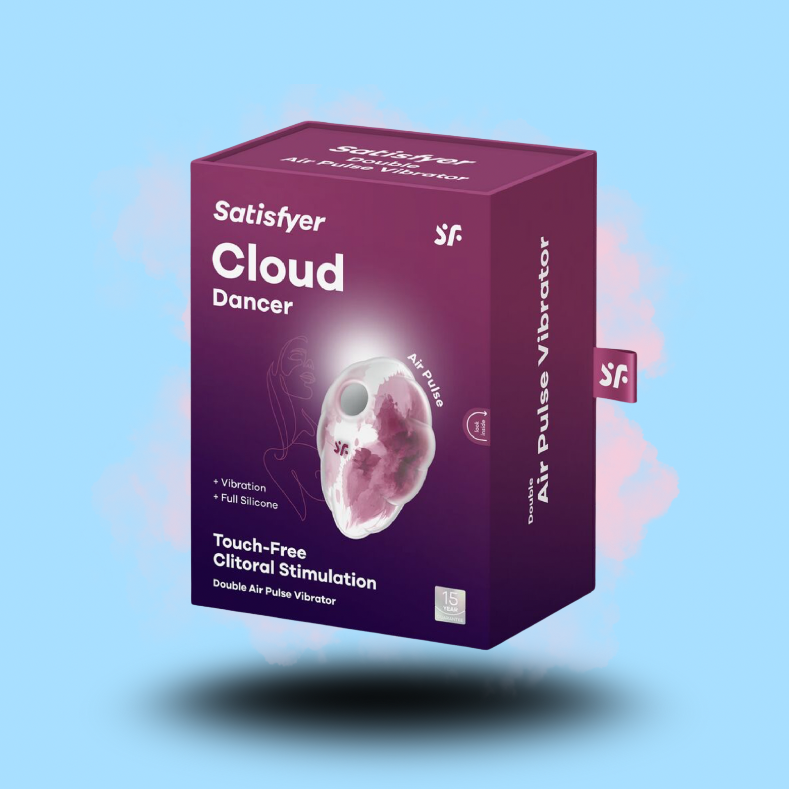 SATISFYER - VIBRATEUR CLOUD DANCER VERT AIR PULSE