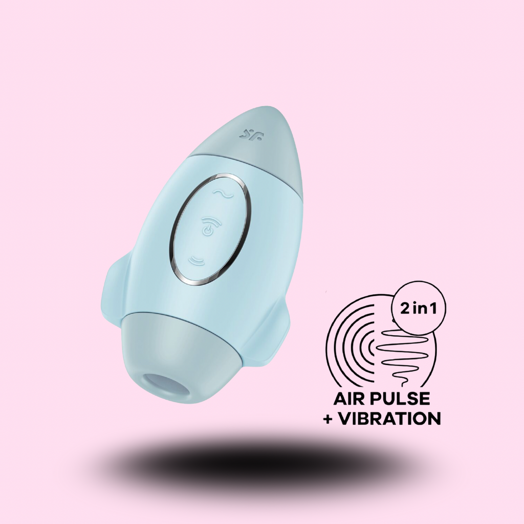 SATISFYER - MISSION CONTROL PETIT VIBRATEUR  DOUBLE IMPULSION LILAS