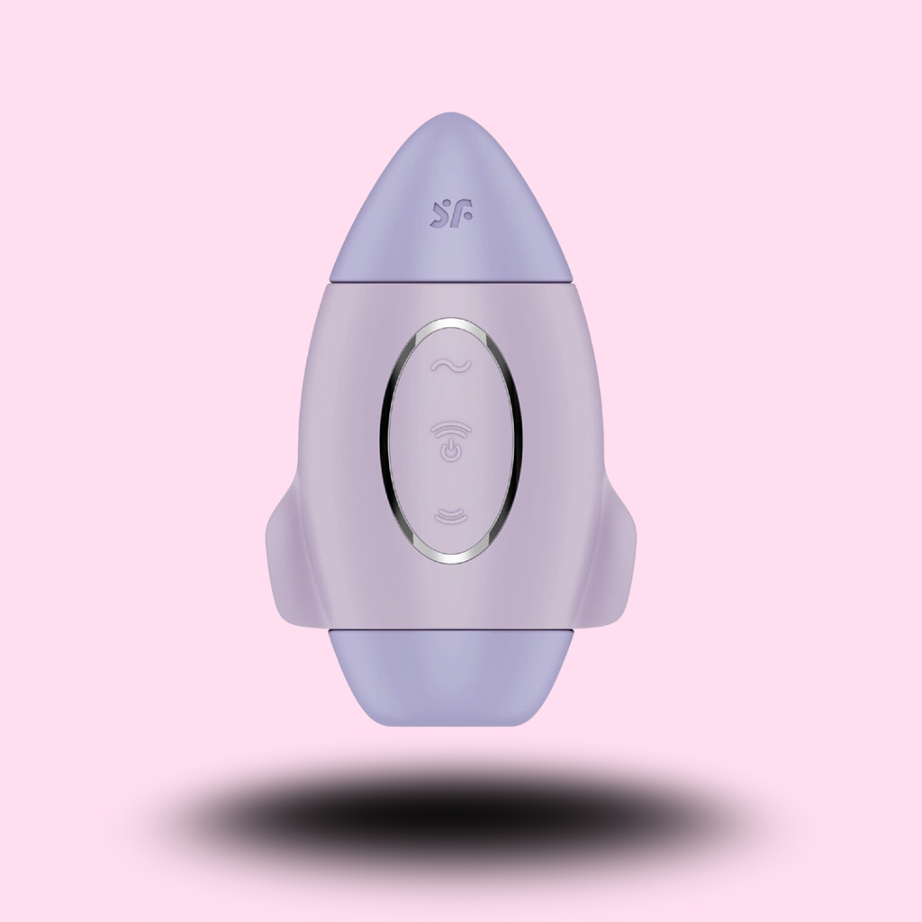 SATISFYER - MISSION CONTROL PETIT VIBRATEUR  DOUBLE IMPULSION LILAS