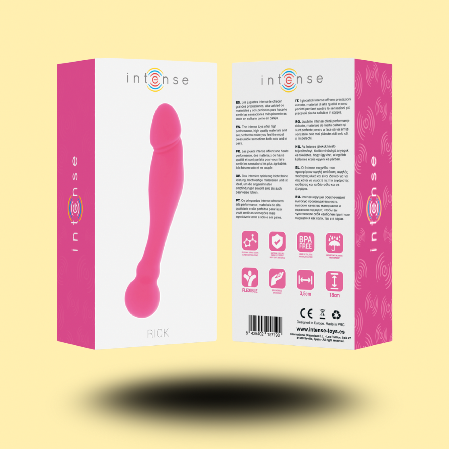 INTENSE - SILICONE RICK DOUBLE ROSE