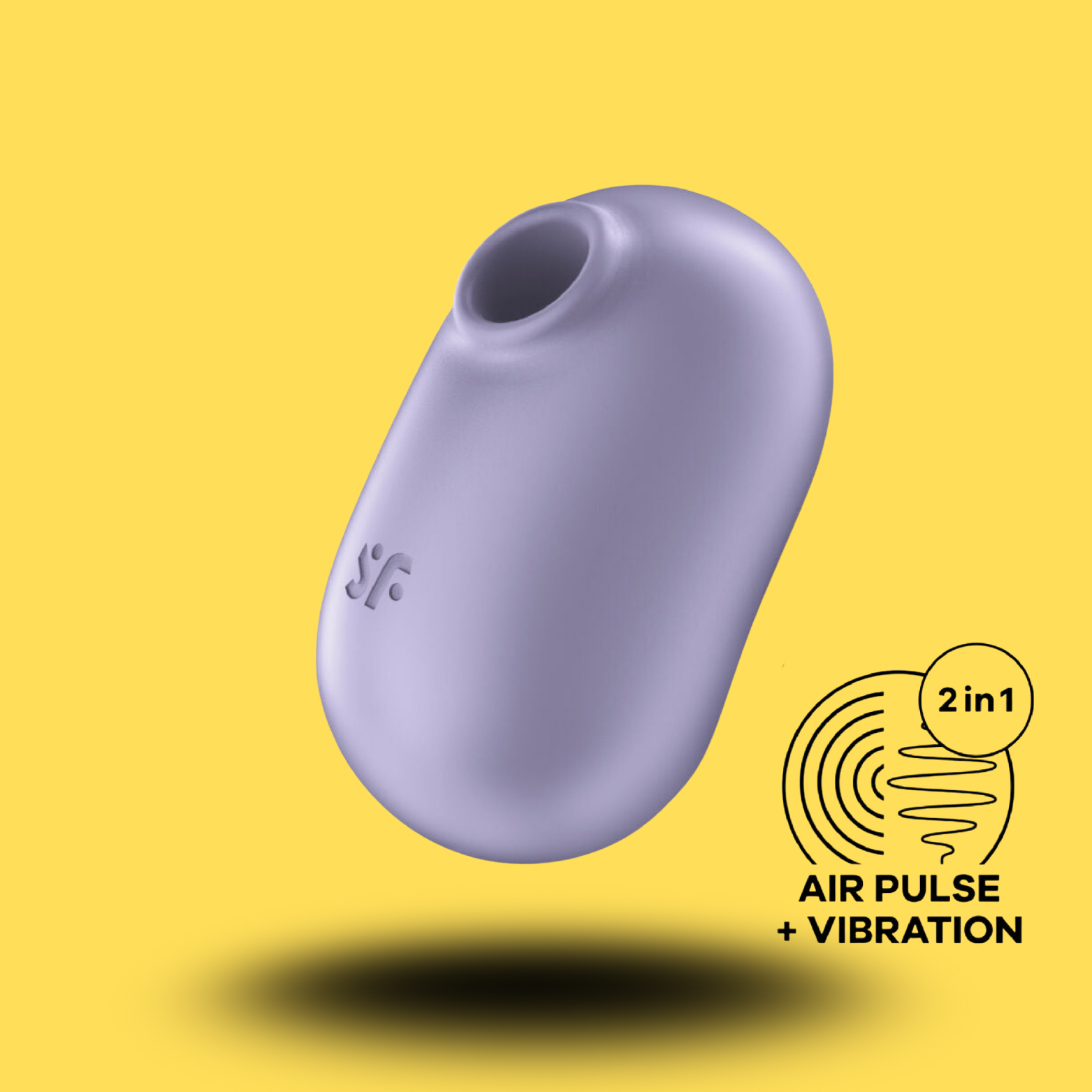 SATISFYER - STIMULATEUR ET VIBRATEUR DOUBLE AIR PULSE PRO TO GO 2 VIOLET