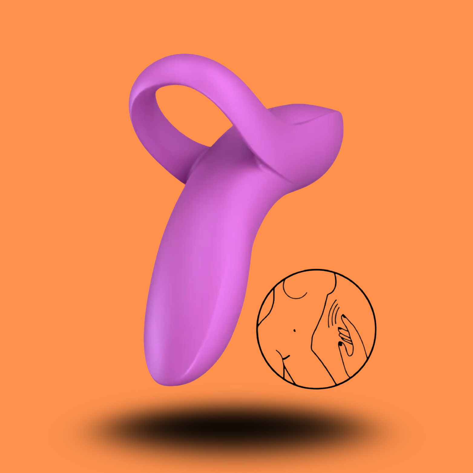 SATISFYER - VIBRATEUR  DOIGTS BOLD LOVER BLANC
