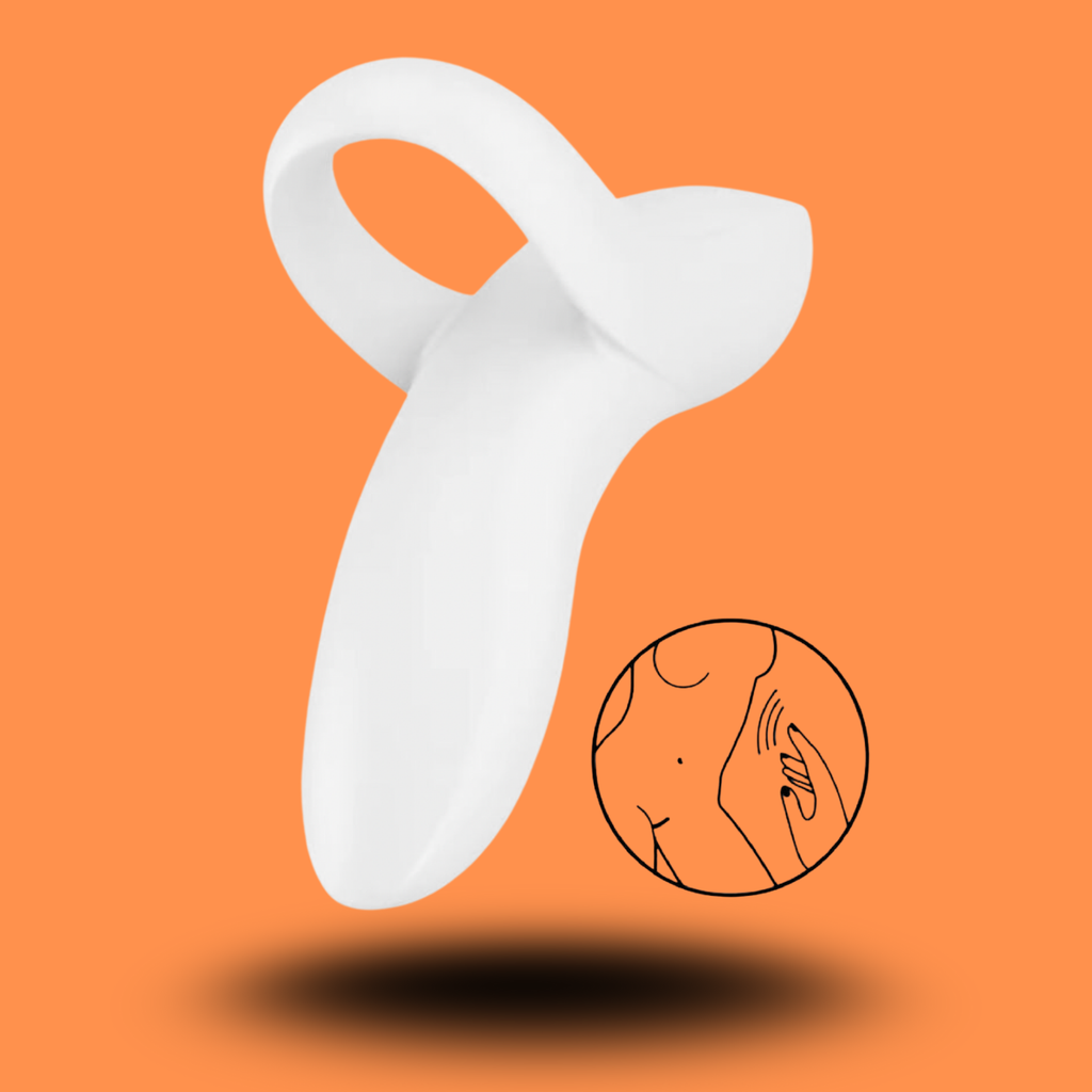 SATISFYER - VIBRATEUR  DOIGTS BOLD LOVER BLANC