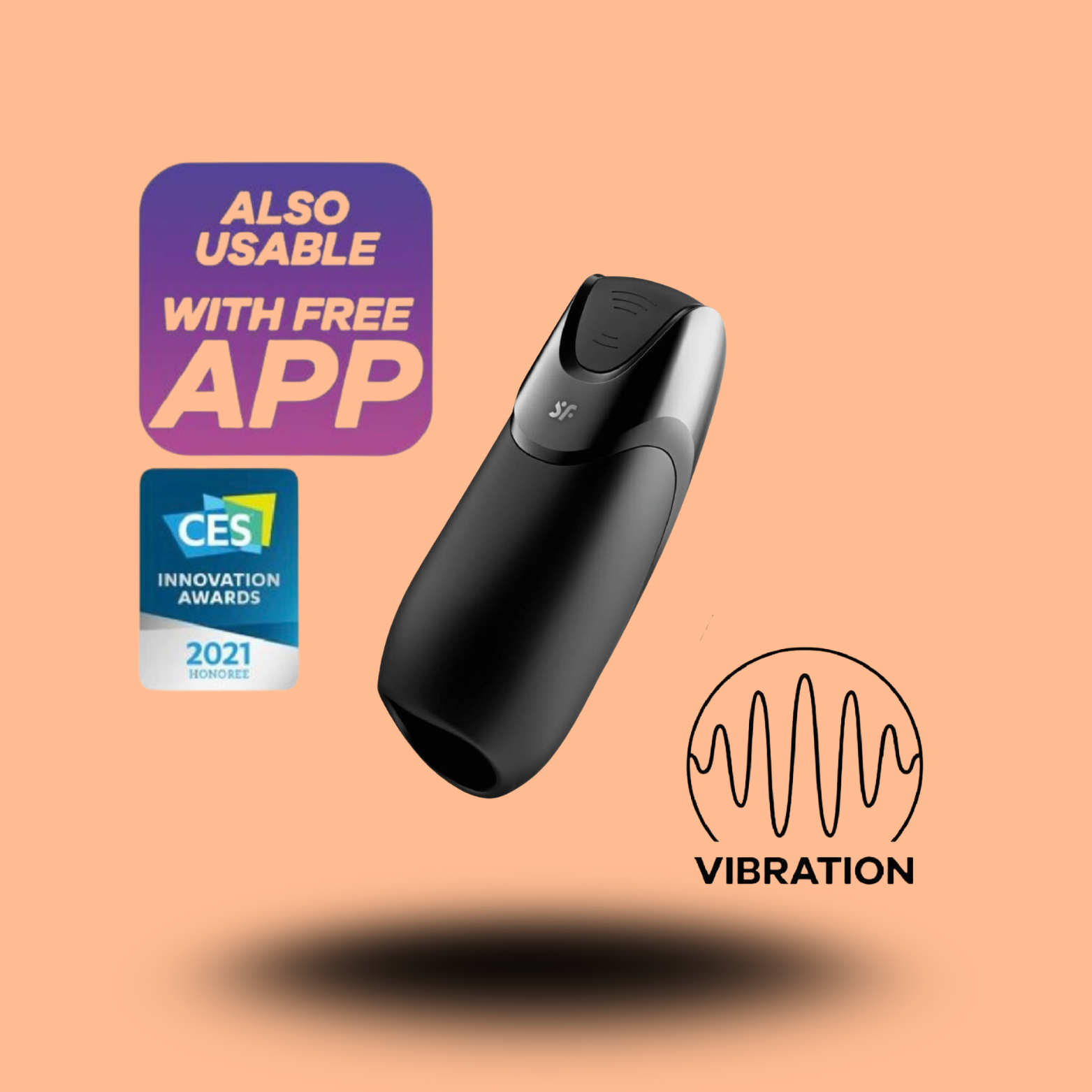 SATISFYER - HOMME VIBRATION+ NOIR