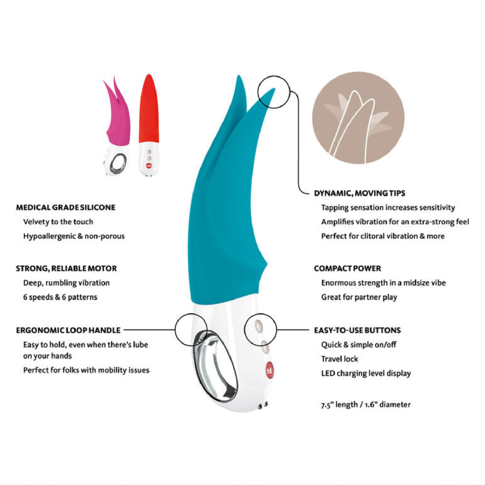 FUN FACTORY - VIBRATEUR CLITORAL VOLTA G5 ESSENCE