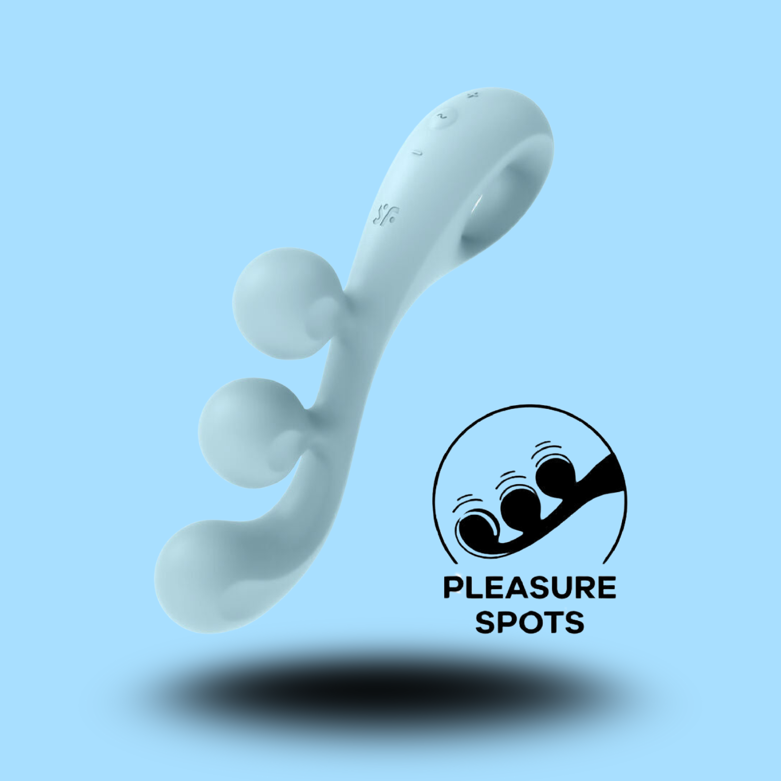 SATISFYER - VIBRATEUR MULTI TRI BALL 2 BLEU